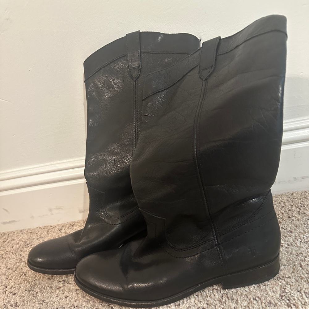 Frye mid calf boot - black